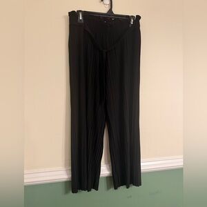 Jon & Anna Elegant Black Wide Leg women’s elastic pants tie front size XL